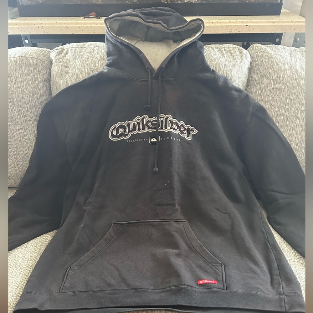 Quicksilver double X hoodie sweatshirt with handwarmers pocket